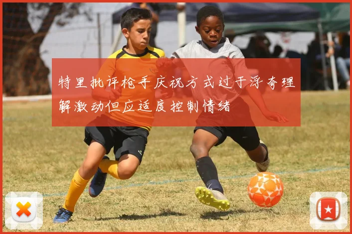 特里批评枪手庆祝方式过于浮夸理解激动但应适度控制情绪